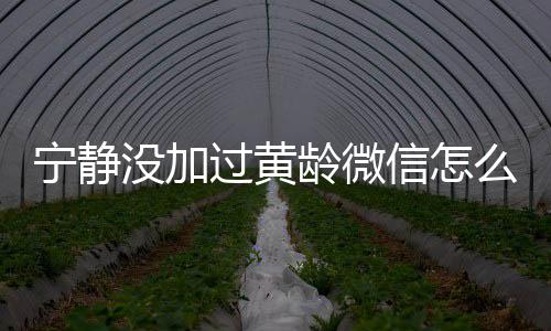 信怎系怎过黄宁静宁静没加么回么样龄微龄关和黄事